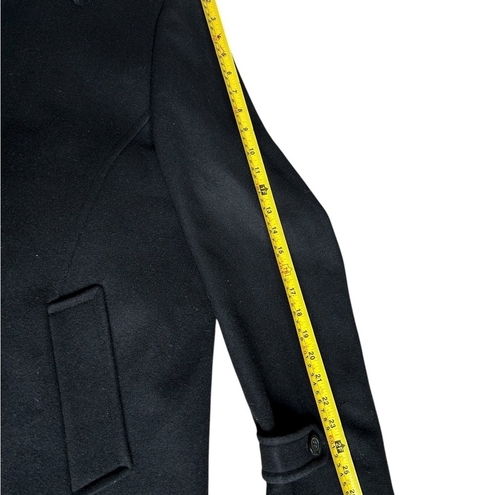 Wool Classic Black Men's Coat - Medium - Picture 11 of 15